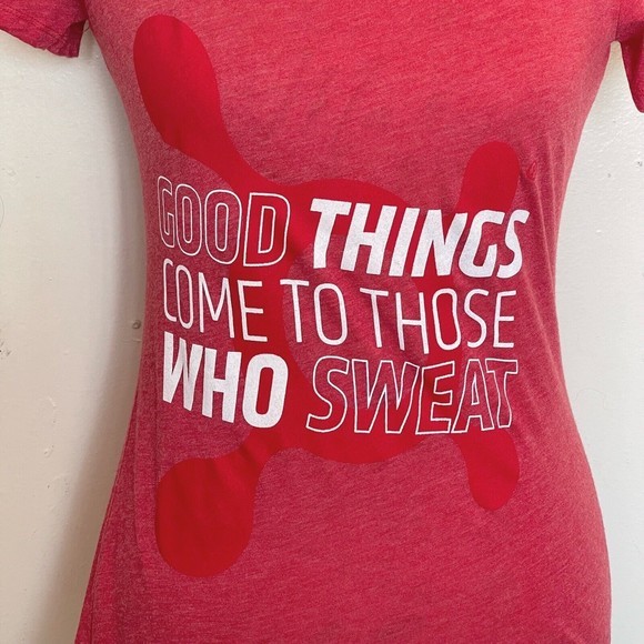 Next Level Apparel Womens Blouse Top Logo Graphic Tee Short Sleeve Size Medium - Picture 4 of 12